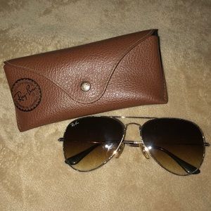 Ray bans- Light brown